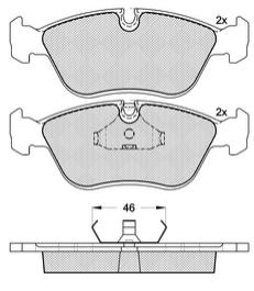 Pastillas de Freno (0358) (156MM) VOLVO 850    (91/96)