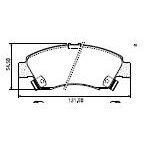 Pastillas de Freno (0080) (131MM) HONDA CIVIC 1.3 DX-1.5I 16- 1.6 (90/96)