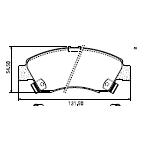 Pastillas de Freno (0080) (131MM) HONDA CIVIC 1.3 DX-1.5I 16- 1.6 (90/96)