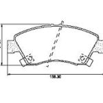 Pastillas de Freno (0087) (136MM) HONDA CIVIC 1.6 / CRX  (90/96)