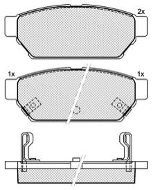 Pastillas de Freno (0151) (98MM) MITSUBISHI LANCER- MIRAGE 92/95  TRASERA