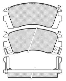 Pastillas de Freno (0170) (114MM) NISSAN EX-SALOON-NX-SENTRA-LEADER(90/94)
