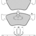 Pastillas de Freno (0450)(156MM) CHEVROLET CARAB - VECTRA / SAAB 900