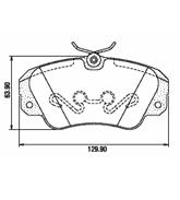 Pastillas de Freno (0176) (129MM) CHEVROLET OMEGA 3.0/4.1 - SUPREMA 3.0