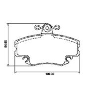 Pastillas de Freno (0191) (99MM) RENAULT 19-21-CLIO-EXPRESS-MEGANE-LOGAN