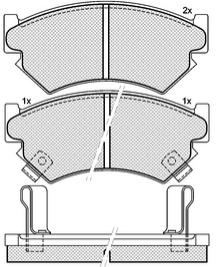 Pastillas de Freno (0419)(108MM) SUBARU JUSTY 1.0 1.2