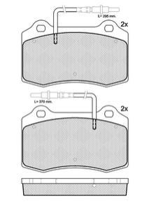 Pastillas de Freno (0801)(109MM) PEUGEOT 406 COUPE 2.2-3.0 97/...