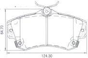 Pastillas de Freno (0816)(124MM) CHRYSLER PT CRUISER (01/06) , NEON (05)