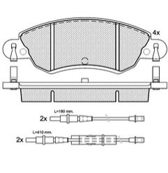 Pastillas de Freno (0770)(148MM) CITROEN C5 1.8 16V  (01/...)