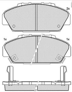 Pastillas de Freno (0634)(140MM) HONDA ACCORD (97/...)