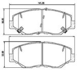 Pastillas de Freno (0826)(141MM)HONDA ACCORD - CRV II