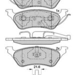 Pastillas de Freno (0892)(155MM) CHRYSLER CARAVAN-VOYAGER / JEEP CHEROKEE TRAS