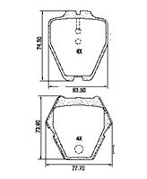 Pastillas de Freno (0767)(63MM) VW PASSAT / AUDI A4 - A6 - A8 - S4 - S6