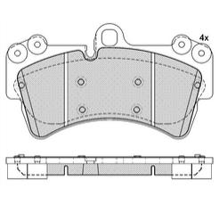 Pastillas de Freno (0803)(189MM) VW PORSCHE CAYENNE / VW TOUAREG (02/..)