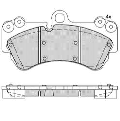 Pastillas de Freno (0798)(189MM) VW TOUAREG / PORSCHE CAYENNE (02/..)