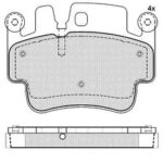 Pastillas de Freno (0815)(125MM) PORSCHE 911-BOXTER-CARRERA (02/..) DEL/TRAS