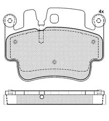 Pastillas de Freno (0815)(125MM) PORSCHE 911-BOXTER-CARRERA (02/..) DEL/TRAS