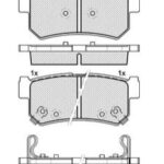 Pastillas de Freno (0830)(98MM) DAEWOO / SSANG YONG MUSSO TRASERA-REXTON
