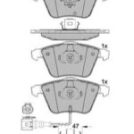 Pastillas de Freno (0947)(155MM) AUDI A3 / VOLKSWAGEN GOLF, PASSAT (03/...)