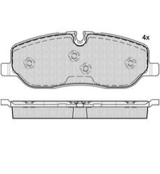 Pastillas de Freno (0845)(162MM) LAND ROVER DISCOVERY III 04/...