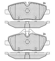 Pastillas de Freno (0847)(131MM) BMW SERIE 1 (04/...)