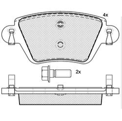 Pastillas de Freno (0743)(116MM) RENAULT KANGOO - EXPRESS TRASERA