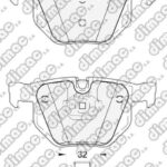 Pastillas de Freno (1164) (123MM) BMW SERIE 7- X5- X6 (07/...) TRASERA