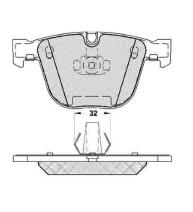 Pastillas de Freno (0822)(139MM) BMW SERIE 5 545  (05/..) TRASERA