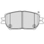 Pastillas de Freno (0943)(131MM) TOYOTA CAMRY / DAIHATSU ALTIS  (00/...)