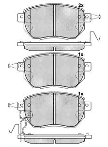 Pastillas de Freno (0886)(135MM) NISSAN ALTIMA, MAXIMA, MURANO, INFINITI (03/.)