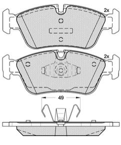 Pastillas de Freno (0856)(149MM) BMW SERIE 1 - SERIE 3 IV (04/..)