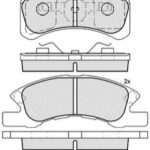 Pastillas de Freno (0771)(122MM) DAIHATSU MIRA - NEW MOVE (02/...)