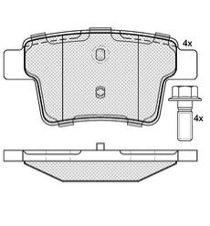 Pastillas de Freno (0831)(101MM) FORD MONDEO III (05/...)TRASERA