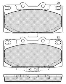 Pastillas de Freno (0840)(119MM) NISSAN 200 SX II / SUBARU IMPREZA (94/..)