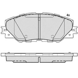 Pastillas de Freno (0863) (146MM) TOYOTA AURIS/ RAV 4 III 3.5