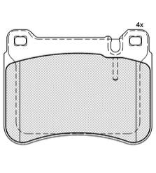 Pastillas de Freno (0866)(101MM) M. BENZ C-CLASS COMBI-COUPE (04/..)
