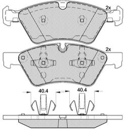 Pastillas de Freno (0903)(192MM) MERCEDES BENZ CLASE E, GL, ML, R (05/..)
