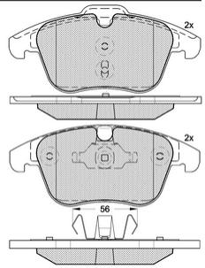 Pastillas de Freno (0923) (155MM) FORD MONDEO IV- S MAX /LAND ROVER (06/..)