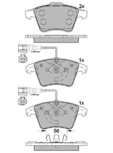 Pastillas de Freno (0958) (155MM) VOLKSWAGEN TOUAREG/ TRANSPORTER