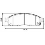 Pastillas de Freno (0889)(155MM) MITSUBISHI L-200 TRITON (08/...) DI-D(09/..)