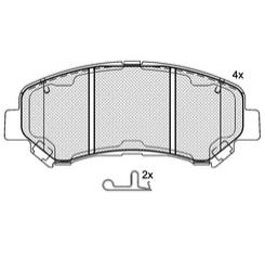 Pastillas de Freno (0941)(141MM) NISSAN XTRAIL II- MAXIMA/ RENAULT KOLEO (07/