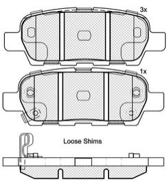 Pastillas de Freno (0940)(105MM)SUZUKI GRAND VITARA / RENAULT KOLEOS TRASERA
