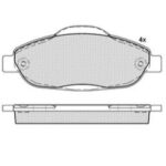 Pastillas de Freno (1045)(150MM) CITROEN C4 LOUNGE / PEUGEOT 308, 408, 3008
