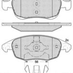 Pastillas de Freno (0950)(155MM) CITROEN  C4 - GRAND PICASSO/PEUGEOT (07/..)