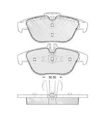 Pastillas de Freno (0885)(122MM) M. BENZ C-CLASS (TODOS) (07..)TRASERA