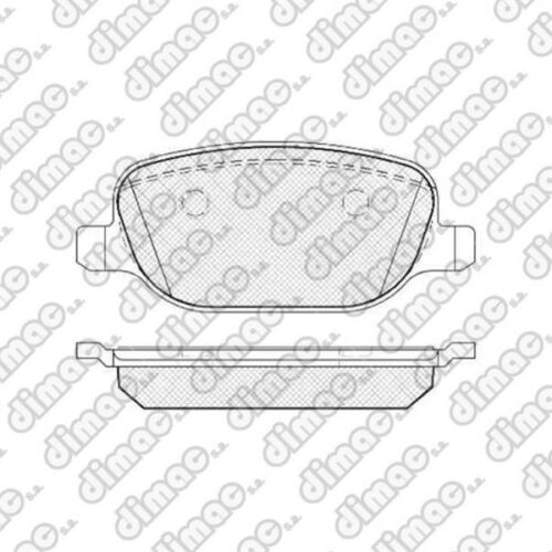Pastillas de Freno (0911)(102MM) TOYOTA COROLLA (08/..) TRASERA