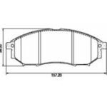 Pastillas de Freno (0942)(157MM) NISSAN MURANO, PATHFINDER, XTERRA