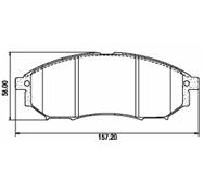 Pastillas de Freno (0942)(157MM) NISSAN MURANO, PATHFINDER, XTERRA