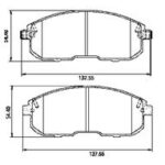 Pastillas de Freno (1072)(137MM) NISSAN TIIDA/ SUZUKI SX4/ RENAULT /FIAT