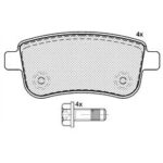 Pastillas de Freno (1034)(106MM) RENAULT FLUENCE, MEGANE, SCENIC TRASERA